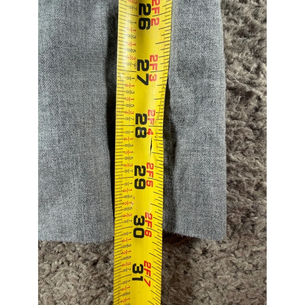 J.Crew Bedford Mens Gray 100% Cotton Flat Front Chino Pants W35 L32 F3996